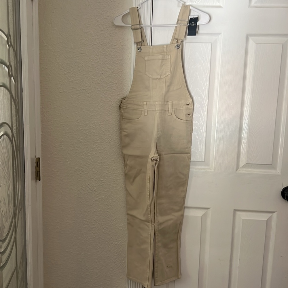 Abercrombie kids Beige Overalls with Adjustable Straps